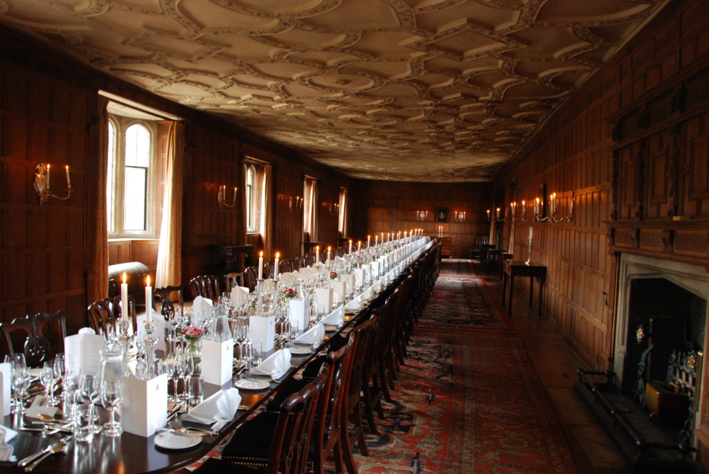 Table set in the Senior Combination Room