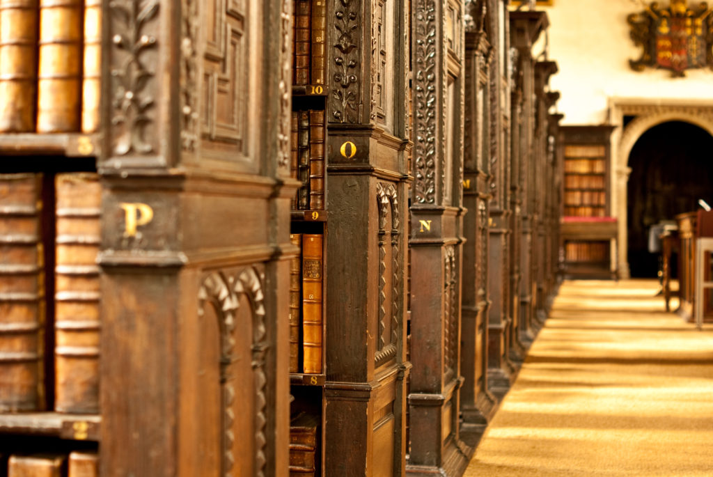 Bookshelves in the Old Library