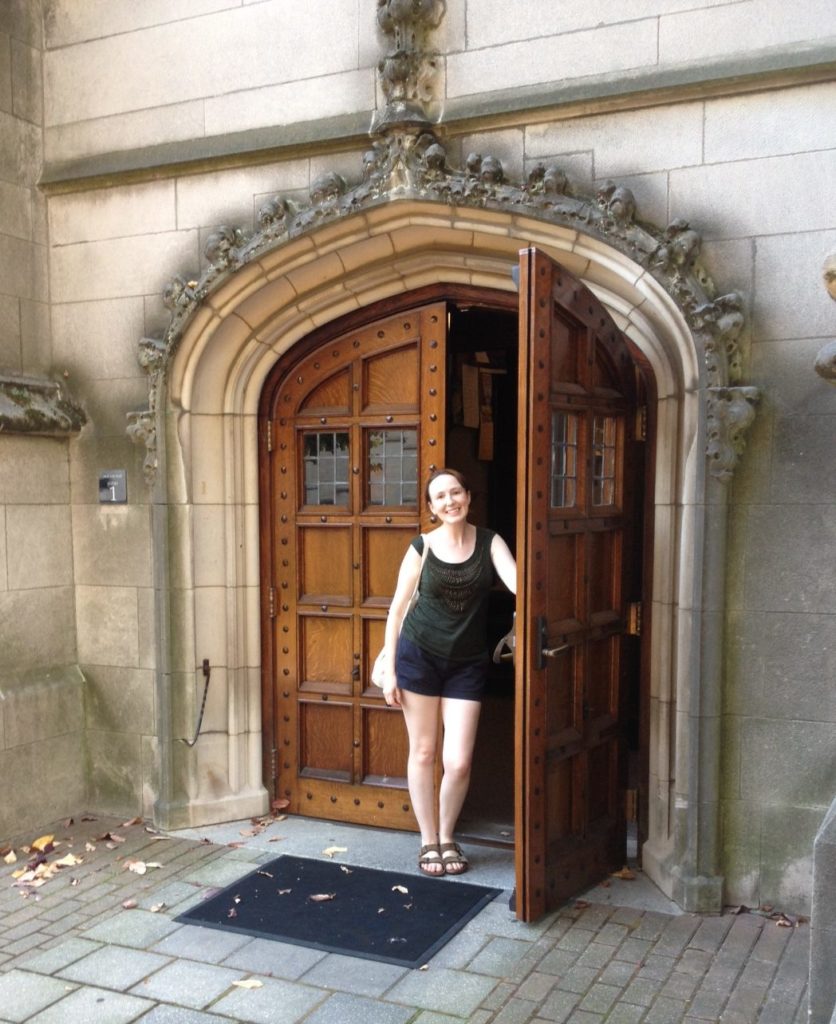 Megan Quinn standing in a doorway